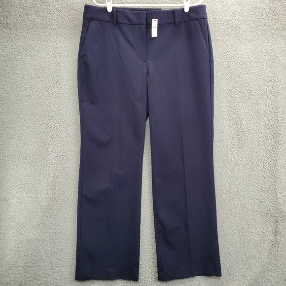 Talbots Newport Pants Trousers Womens Size 16 Blue Navy - Picture 1 of 14